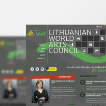 Web Design for Lithuanian World Arts Council