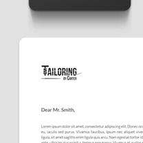 Identity and Brand Design for Tailoring by Carter