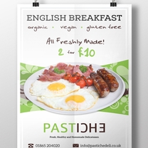 Pastiche English Breakfast poster