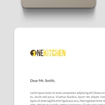 Identity and Brand Design for One Kitchen