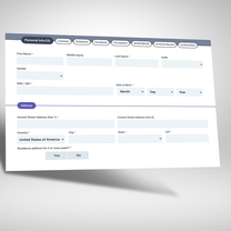 Integrated application form
