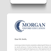 Branding and identity design for Morgan Oxford Education