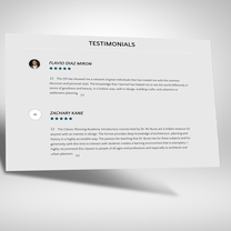 Integrated testimonials