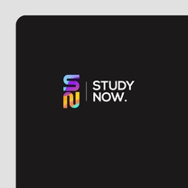 Study Now logo (2) - full colour on black