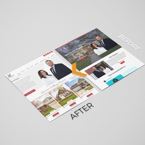 Before/after - landing page