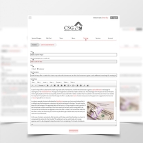 Bespoke Content Management System - training module