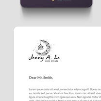 Identity and Brand Design for Jenny A. Le 