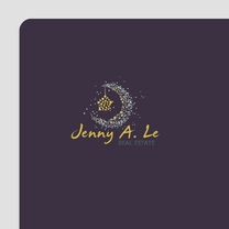 Jenny A. Le logo design (colour)